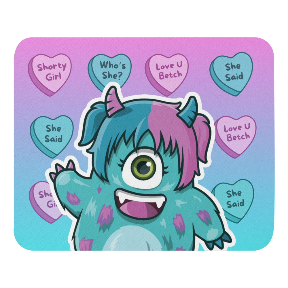 Valentine's Day Monster Mousepad